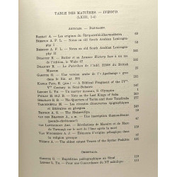 Le Muséon - revue d'études orientales tijschrift voor orientalisme...