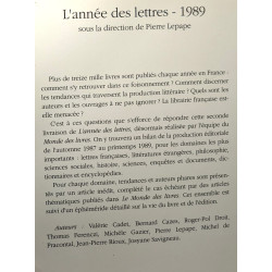 L'année des lettres 1989 - le monde des livres