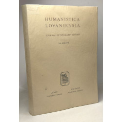 Humanistica lovaniensia - journal of neo-latin studies Vol. XXII-1973