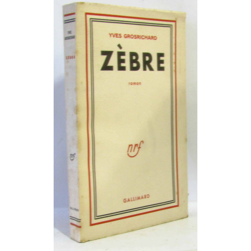 Zèbre - pages non coupées