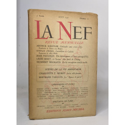 Lot de 2 numéros "La nef revue mensuelle": n°8 juillet 1945 / n°21...
