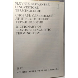 Slovnik Slovanske lingvisticke terminologie: Slovar slavjanskoj...