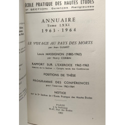 Le voyage au pays des mort Nécrologie rapport sur l'exercice...