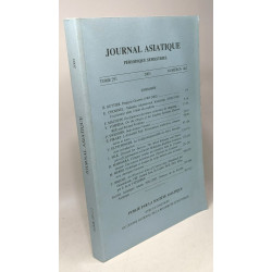 Journal asiatique - périodique semestriel - TOME 291 n°1&2 2003 /...