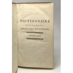 Dictionnaire raisonné universel d'Histoire Naturelle contenant...