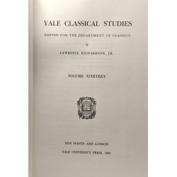 Yale classical studies - Volume nineteen - edited for the...
