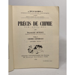 Précis de chimie: tome I chimie générale / tome III chimie organique