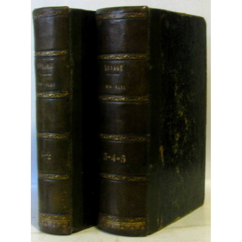 Histoire de Gil Blas de Santillane - complet en deux volumes du...