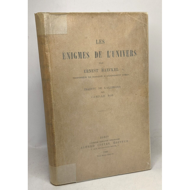 Les énigmes de l'Univers - traduit par Camille Bos