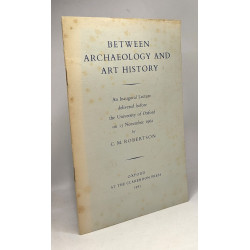 Between archaeology and art history - inaugural lecture - 15...