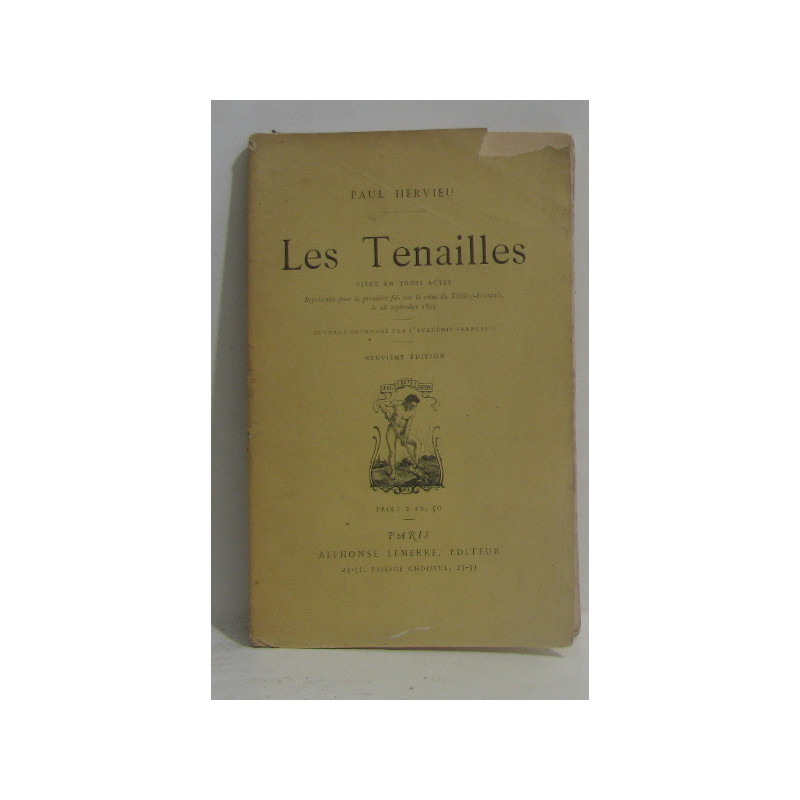 Les tenailles pièce en trois actes