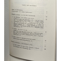 La foi de Luther la cause de l'évangile dans l'église / Le point...