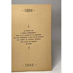 54e Exposition société des artistes indépendants catalogue 1943 -...