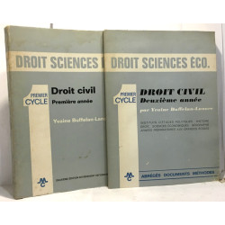 Droit civil - première année + Deuxième année - premier cycle -...