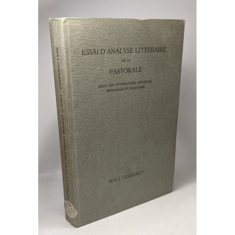 Essai d'analyse littéraire de la pastorale dans les littératures...
