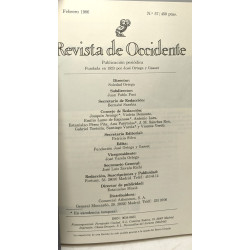 Revista de occidente N°57 febrero 1986 - la seguridad des Espana...