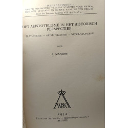 Het aristotelisme in het historisch prespectief - Platonisme...