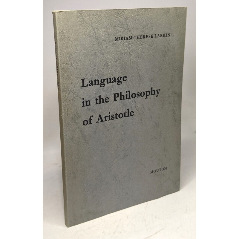 Language in the philosophy of Aristotle