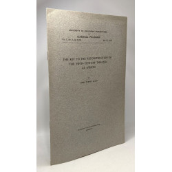 The key to the reconstruction of the fifth-century theater at...
