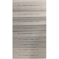 L'antiquité classique - 16 volumes années consécutives de 1976 à...