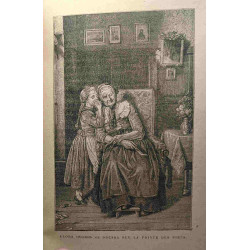 Fillettes et garçons - 10 gravures - bibliothèque des écoles et...