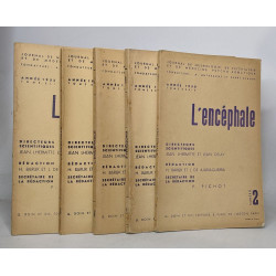 Lot de 5 numéros de "L'Encéphale. Journal de Neurologie et de...
