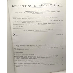 Bollettino di archeologia - TOME 7 Gennaio-Febbraio (1991)+ TOMO 8...
