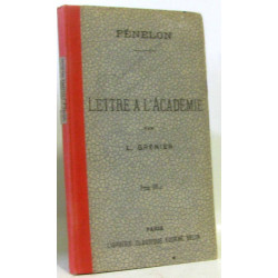 Lettre à l'académie