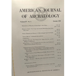American journal of archaeology - volume 87 n°4 October 1983