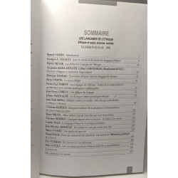 Les langages de l'éthique éthique et sujet science société /...