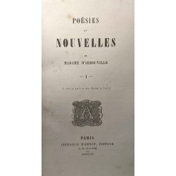 Poésies et nouvelles TOME 1 - 1855