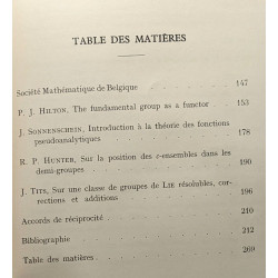 Bulletin de la société mathématique de Belgique - TOME X...