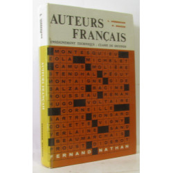 Auteurs français - classe de seconde technique programme de 1965
