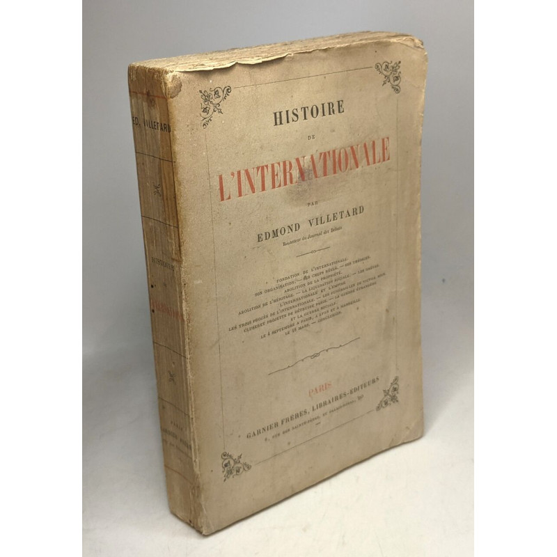 Histoire de l'internationale
