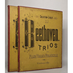 Collection Litolff vol. n°74: 2 volumes de "Beethoven trios pour...