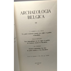 Archaeologia Belgica 59 - extrait de Latomus T.XX 1961 pp.759-805