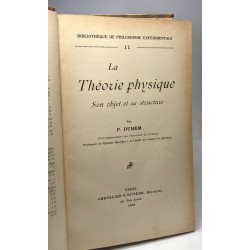 La théorie physique son objet et sa structure / bibliothèque de...