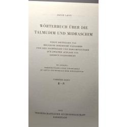 Wörterbuch über die Talmudim und Midraschim. Nebst Beiträgen von...