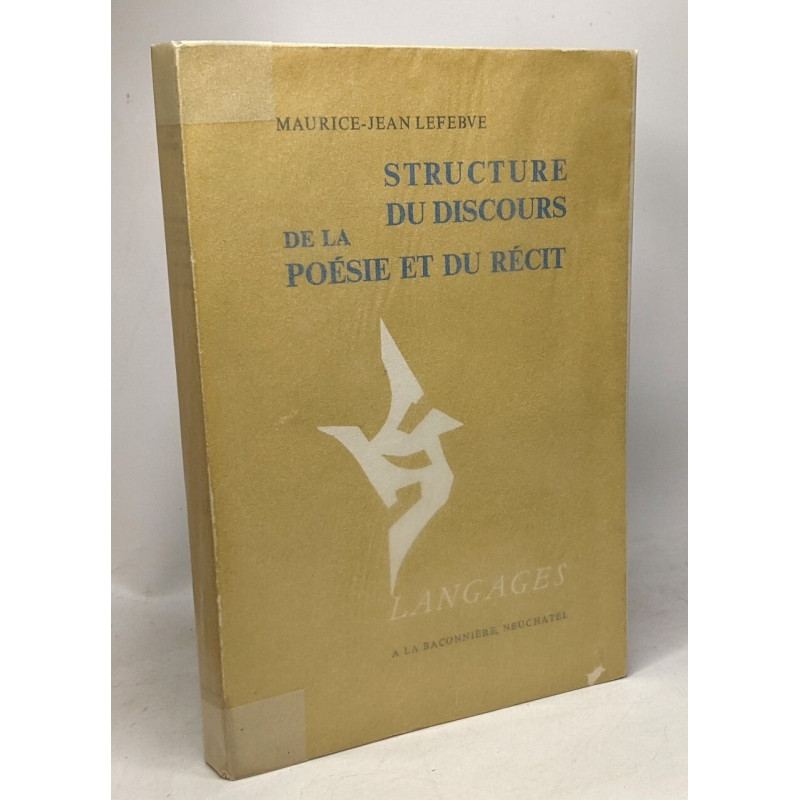 Sturcture du discours de la poésie et du récit
