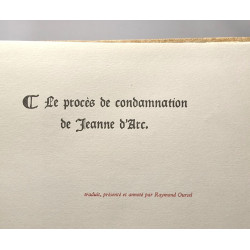 Le procès de condamnation de Jeanne d'Arc / Dossiers de l'Histoire