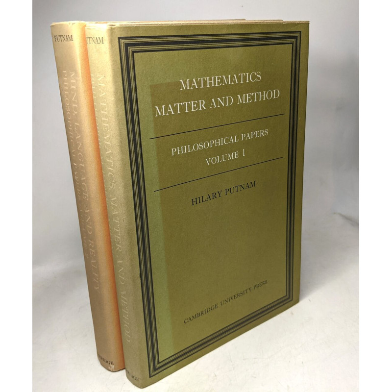 Mathematics Matter and Method + Mind Language and Reality ---...