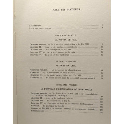 Théorie de la paix selon Pie XII
