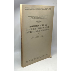 Materiaux pour la Faune Ichthyologique Eocretacique du Congo /...