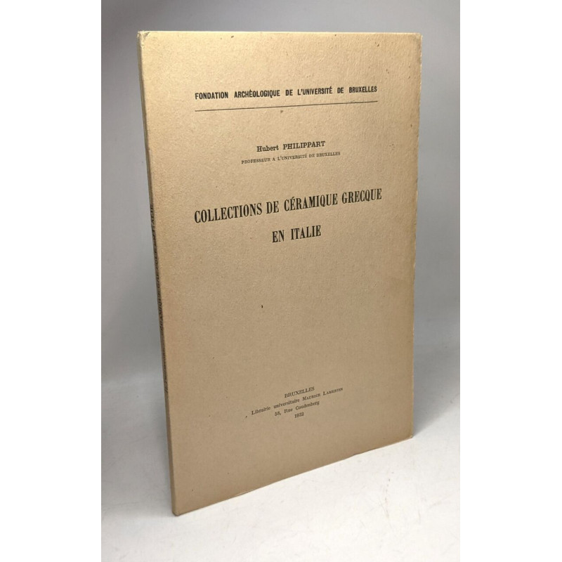 Collections de céramique grecque en Italie - fondation...