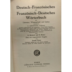 Deutsch-Französisches und Französisch-Deutsches Wörterbuch für...