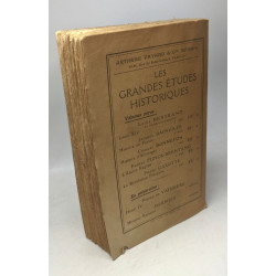 La révolution française / les grandes études historiques