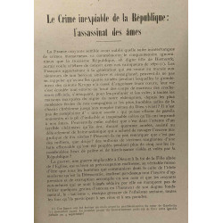Le crime inexpiable de la République: L'assassinat des âmes -...