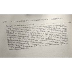 La commande électromagnétique et électronique des machines-outils