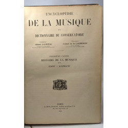 Encyclopédie de la musique et dictionnaire du conservatoire -...