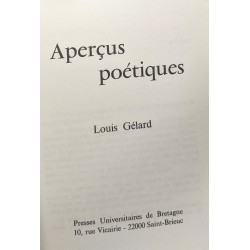 Aperçus poétiques